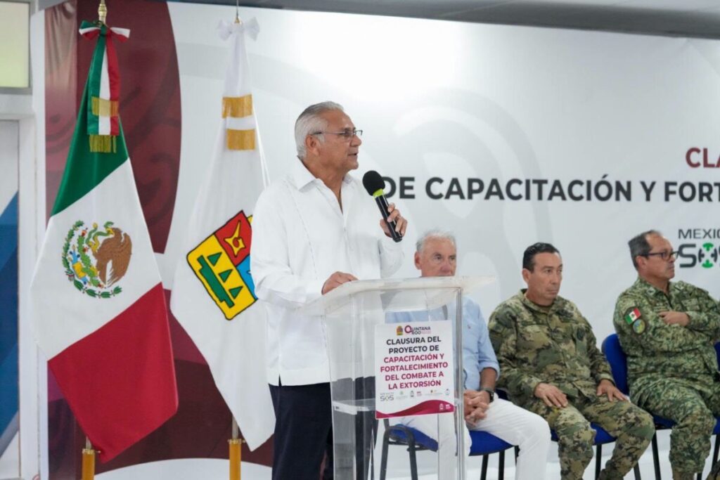Destaca Raciel López Salazar fortalecimiento de las instituciones para el combate a la extorsión en Quintana Roo