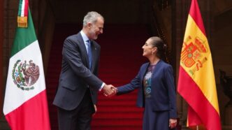 Sheinbaum recibe al rey Felipe VI en Palacio Nacional y relanza el diálogo entre México y España