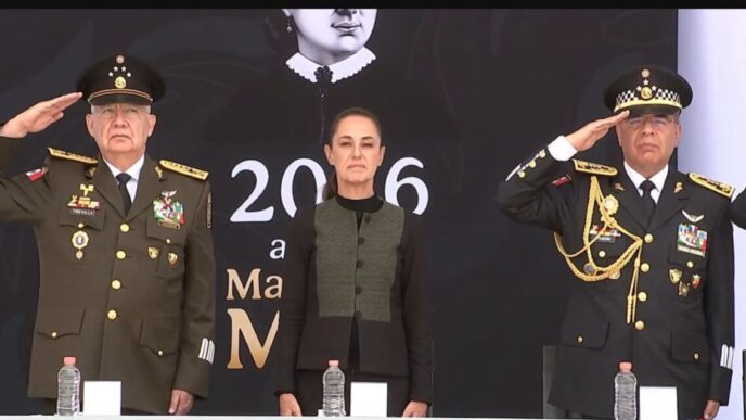 Claudia Sheinbaum encabeza el 7.º aniversario de la Guardia Nacional