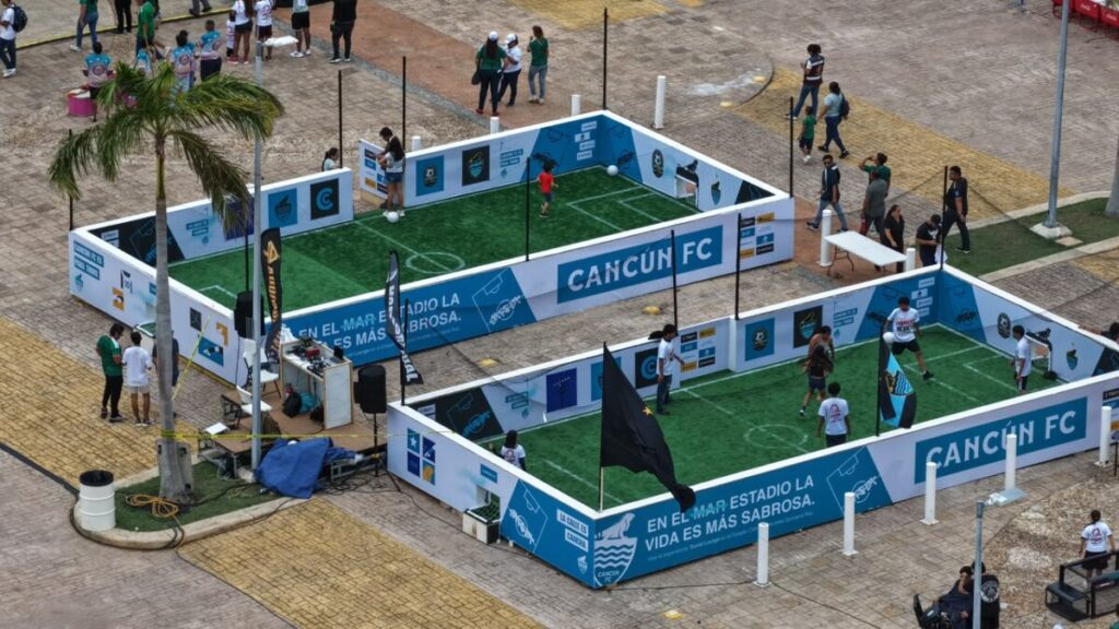Malecón Tajamar fue gran escenario del Fut Fest en Cancún