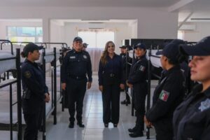 Supervisa Mara Lezama remodelación de la Base de la Policía Estatal en Cancún con inversión de casi 10 mdp