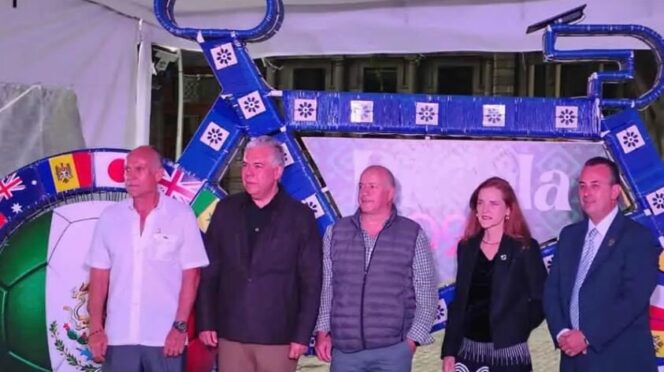 Inauguran en Puebla la bicicleta más grande de México rumbo al Mundial