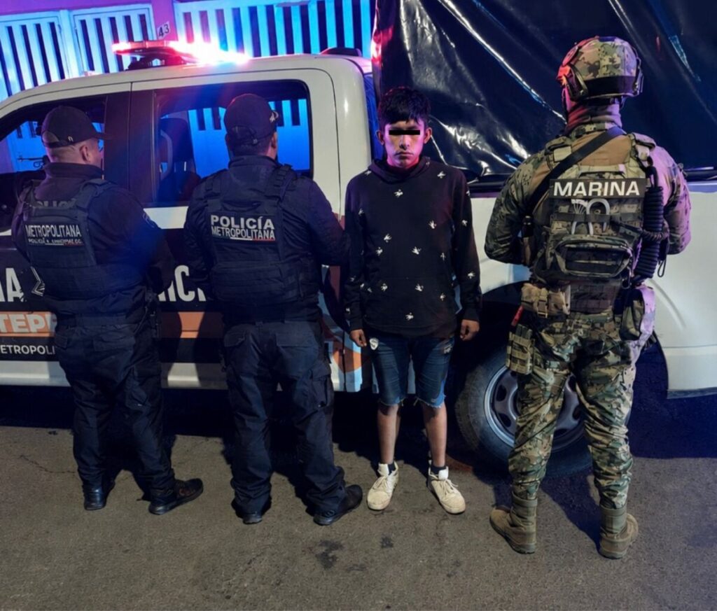 Policía de Ecatepec y Marina hallan a menor sustraído y detienen a sujeto