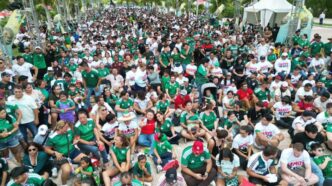 Mara Lezama vive la pasión del Mundial junto a la afición en Malecón Tajamar de Cancún