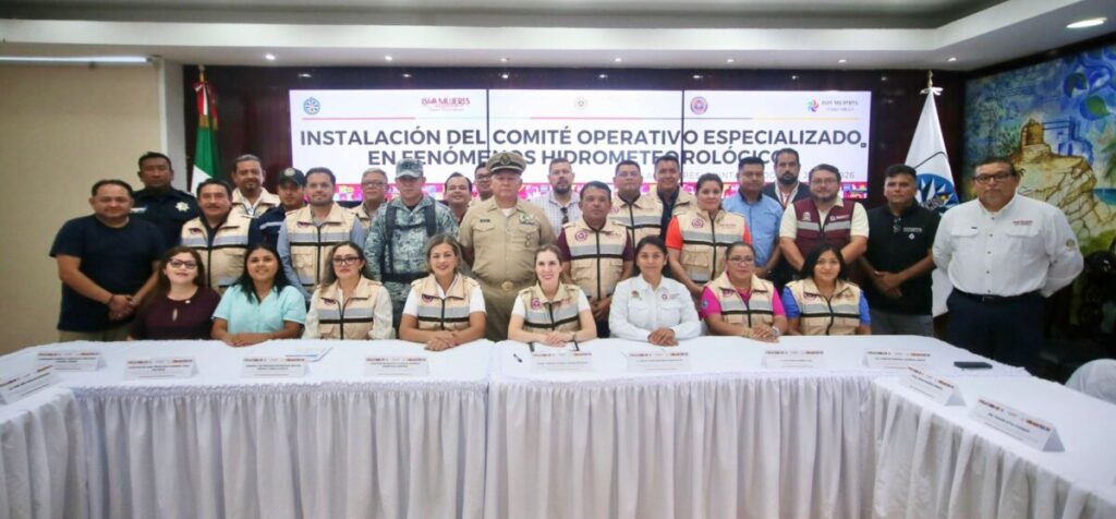 Gobierno de Isla Mujeres instala el Comité Operativo Especializado en Fenómenos Hidrometeorológicos