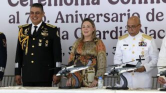 Asiste gobernadora Yeraldine al acto conmemorativo del séptimo aniversario de la Guardia Nacional