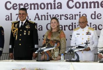 Asiste gobernadora Yeraldine al acto conmemorativo del séptimo aniversario de la Guardia Nacional