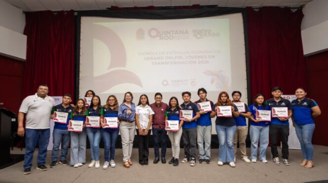 Entrega COQHCYT estímulos económicos a jóvenes participantes del Programa Delfín 2026