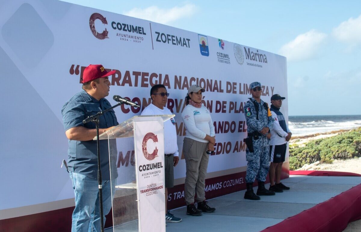 Cozumel se suma a la estrategia nacional de limpieza y conservación de playas