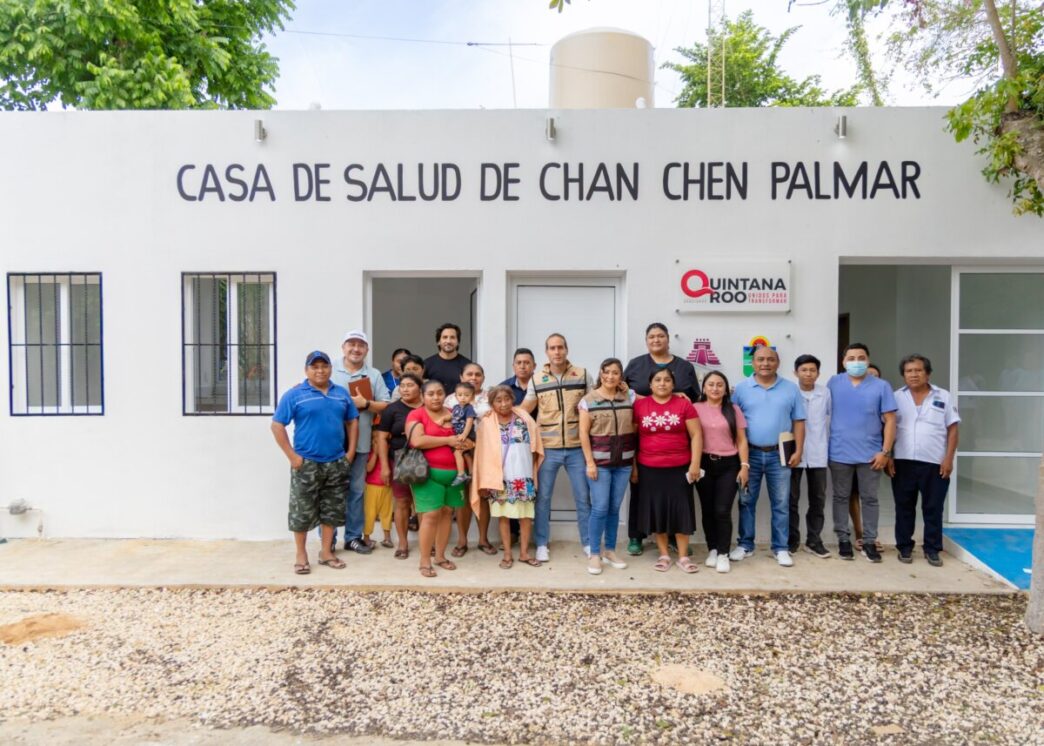 Rehabilita Diego Castañon casa de salud de Chanchén Palmar para fortalecer la atención médica en la zona maya