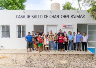 Rehabilita Diego Castañon casa de salud de Chanchén Palmar para fortalecer la atención médica en la zona maya