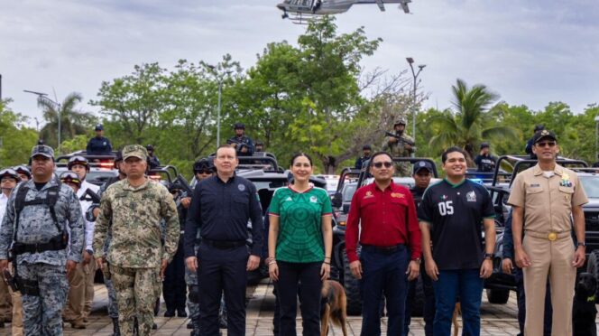 Estefanía Mercado pone en marcha el Operativo de Seguridad Verano Mundialista 2026 en Playa del Carmen