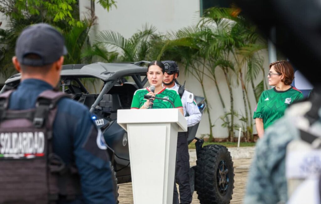Estefanía Mercado pone en marcha el Operativo de Seguridad Verano Mundialista 2026 en Playa del Carmen