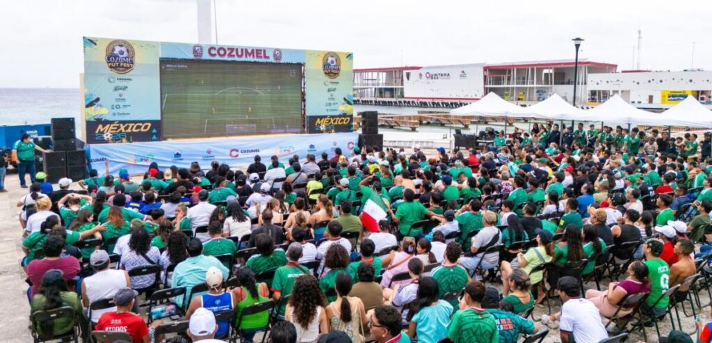 Entre porras, alegría y orgullo mexicano, arranca el Isla Cozumel Fut Fest 2026