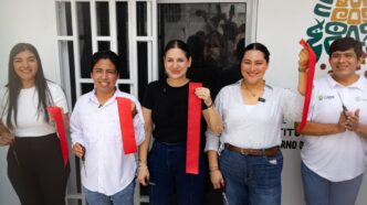 Inaugura Estefanía Mercado Oficina de Enlace de Juventud en Puerto Aventuras