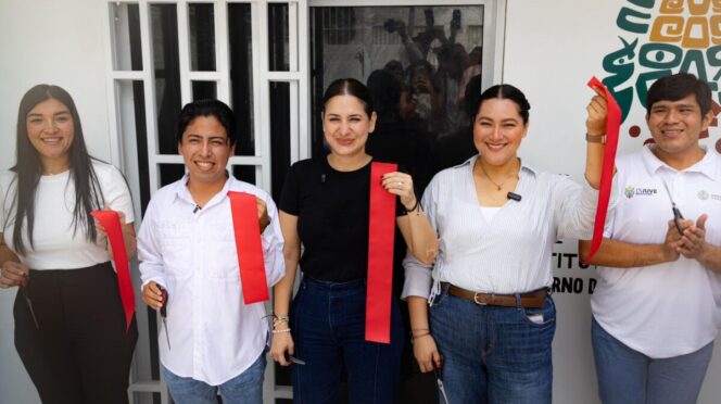 Inaugura Estefanía Mercado Oficina de Enlace de Juventud en Puerto Aventuras