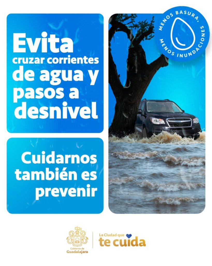Guadalajara lanza campaña contra inundaciones