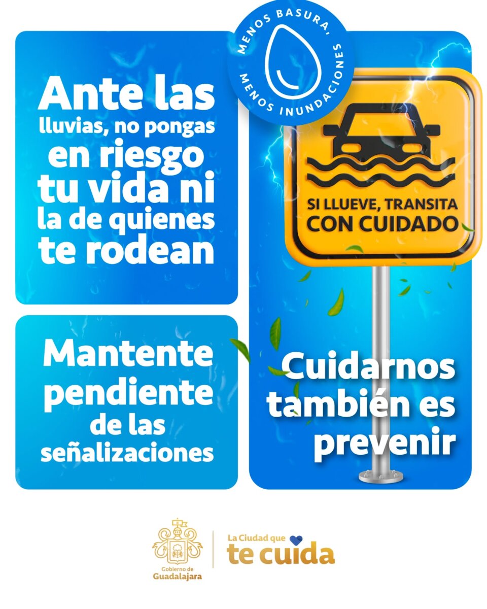 Guadalajara lanza campaña contra inundaciones