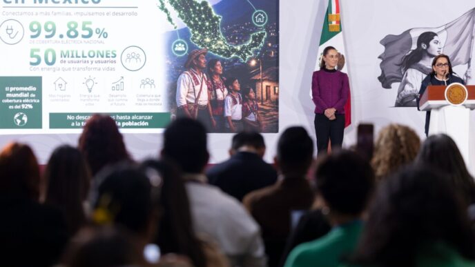 CFE proyecta alcanzar una cobertura eléctrica del 99.99% en México para 2028
