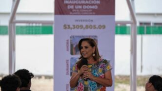 Entrega Mara Lezama nuevo domo en CONALEP Cancún Plantel IV y llama a las juventudes a elegir una vida plena y saludable