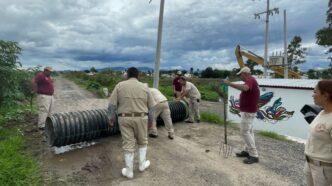 Retiran tapón que ponía en riesgo Villa Fontana