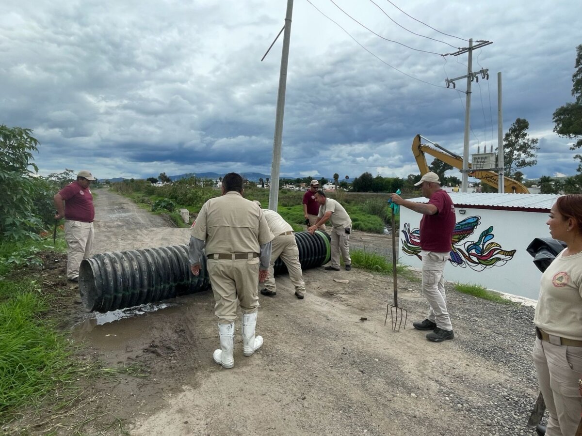 Retiran tapón que ponía en riesgo Villa Fontana