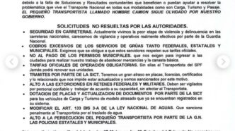 AMOTAC anuncia protestas