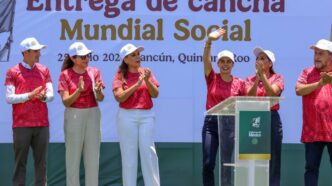Ponen en marcha canchas de futbol del proyecto “Mundial Social”