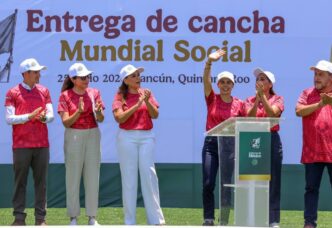 Ponen en marcha canchas de futbol del proyecto “Mundial Social”