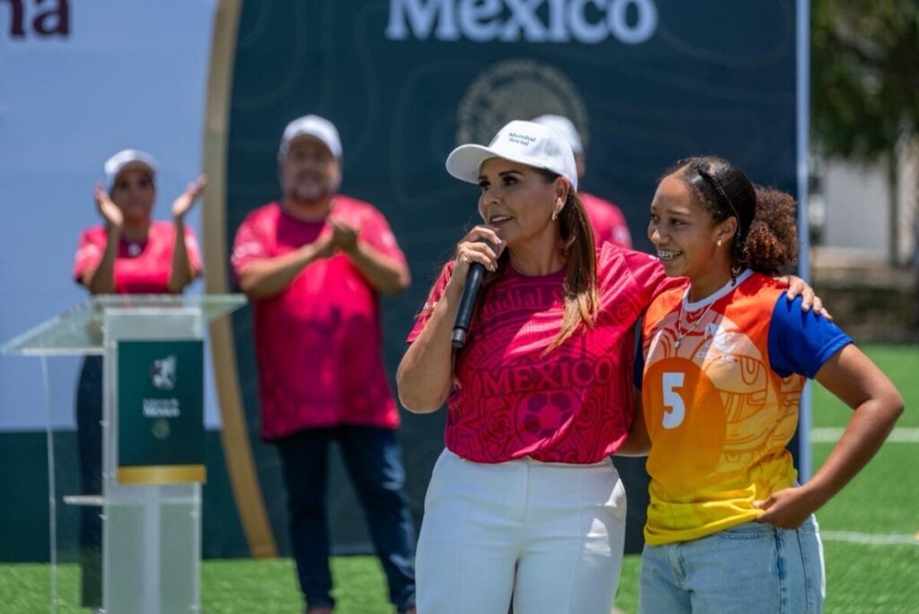 Inaugura Mara Lezama las 46 canchas y multicanchas del Mundial Social 2026 en los 11 municipios de Quintana Roo