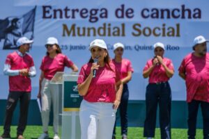 Inaugura Mara Lezama las 46 canchas y multicanchas del Mundial Social 2026 en los 11 municipios de Quintana Roo