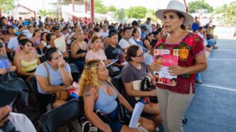 Reafirma Mara Lezama que los apoyos educativos llegan de manera directa a las familias con la beca “Rita Cetina”