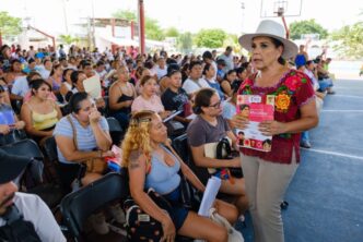 Reafirma Mara Lezama que los apoyos educativos llegan de manera directa a las familias con la beca “Rita Cetina”