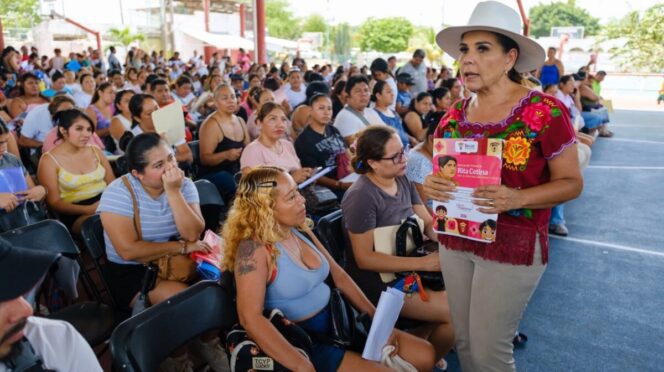 Reafirma Mara Lezama que los apoyos educativos llegan de manera directa a las familias con la beca “Rita Cetina”