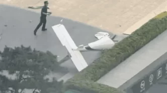 Avioneta se estrella contra el China Zun, el rascacielos más alto de Pekín