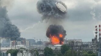 Ataque masivo con drones a Moscú deja heridos, incendios y caos en aeropuertos