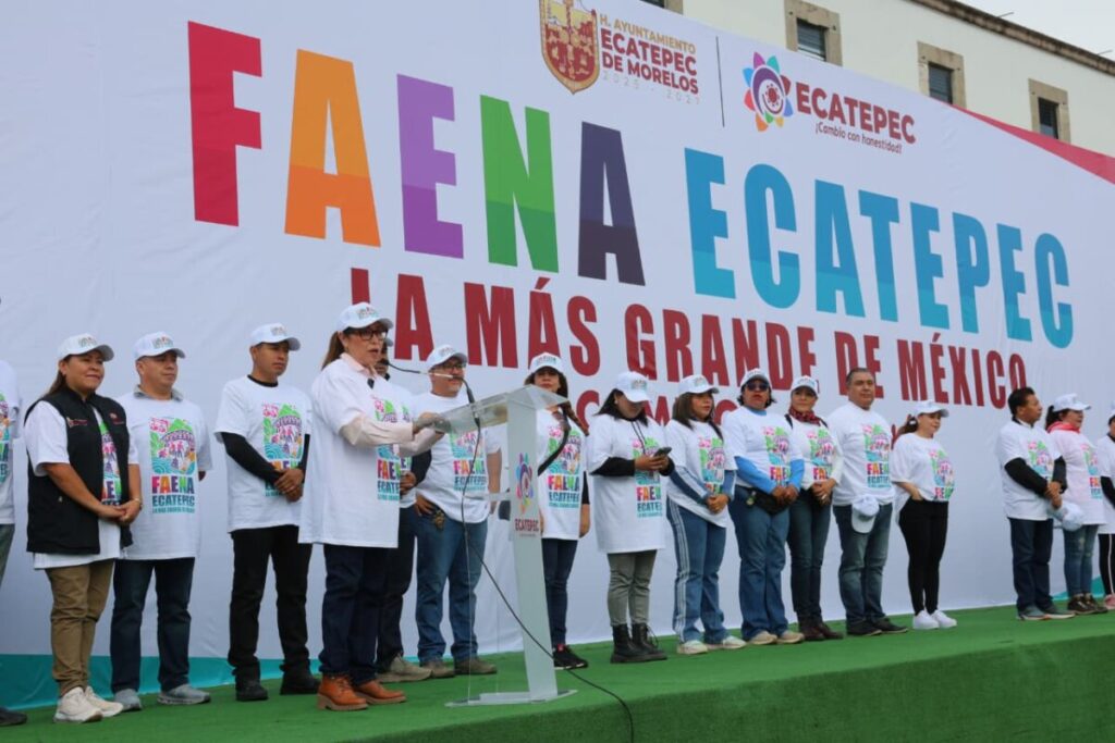 Participan miles en Faena Ecatepec, la más grande de México
