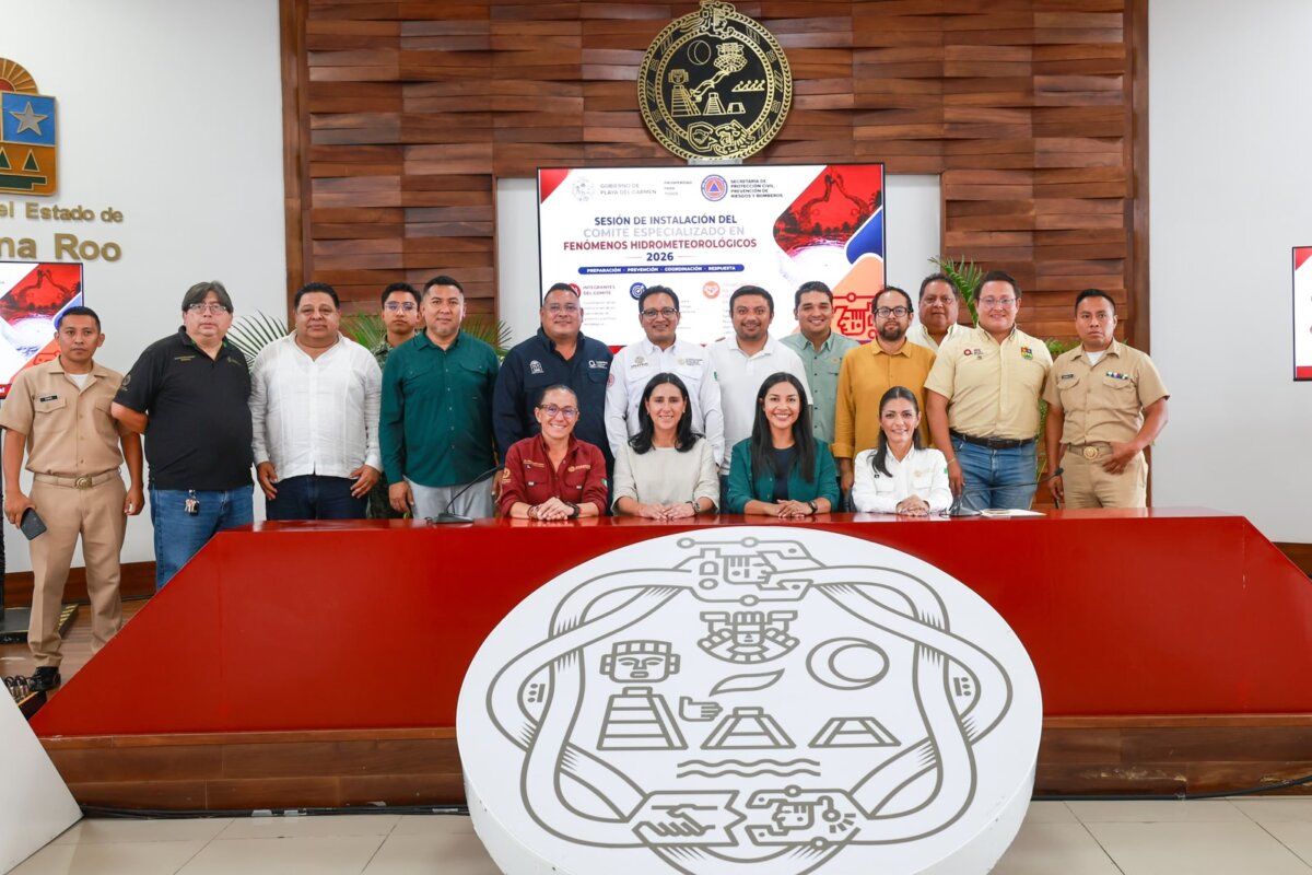 Gobierno de Estefanía Mercado instala Comité Especializado en Fenómenos Hidrometeorológicos 2026