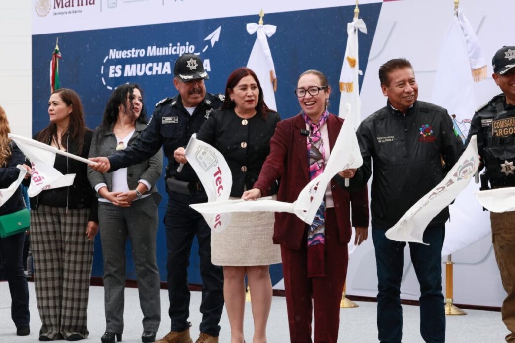 Con apoyo de Marina, Azucena Cisneros encabeza el operativo intermunicipal con Tecámac