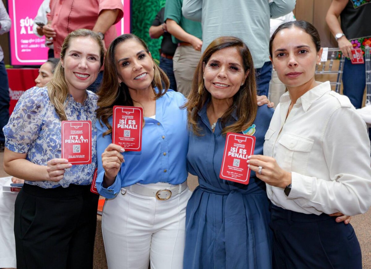 Se suma Ana Paty Peralta al lanzamiento de la campaña “Tarjeta Roja: Cero Tolerancia a la Explotación Sexual Infantil”