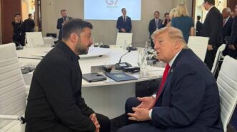 Trump pide acuerdo de paz entre Rusia y Ucrania tras reunión con Zelensky en la cumbre del G7