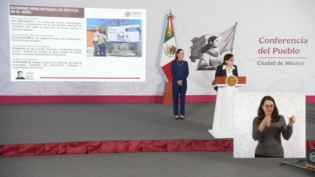 México activa plan preventivo ante el fortalecimiento del fenómeno El Niño a finales de 2026