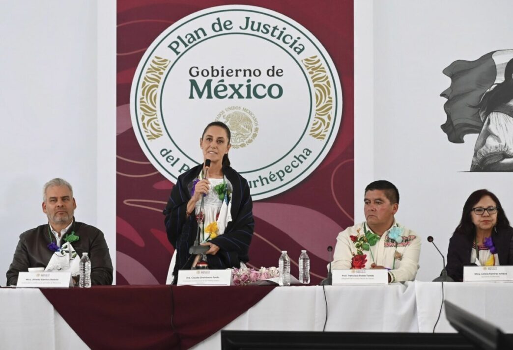 Sheinbaum anuncia inversión, seguridad y salud para el pueblo p’urhépecha