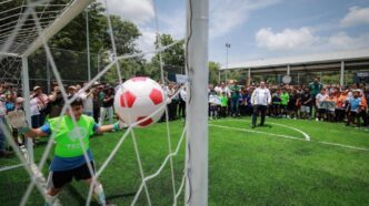 Tecoh estrena nueva cancha deportiva como parte del Renacimiento Maya para transformar espacios públicos y generar bienestar
