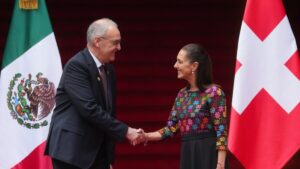 Claudia Sheinbaum recibe al presidente de Suiza para fortalecer la cooperación económica bilateral