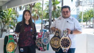 Pugil cozumeleña recibe apoyo de José Luis Chacón para viajar a Torneo Regional de Boxeo