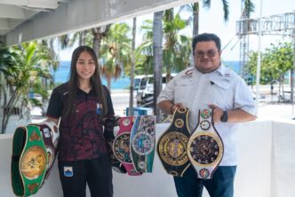 Pugil cozumeleña recibe apoyo de José Luis Chacón para viajar a Torneo Regional de Boxeo