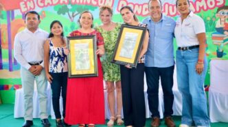 Gobierno de México reconoce al Gobierno de Atenea por sus políticas públicas en favor de la niñez de Isla Mujeres