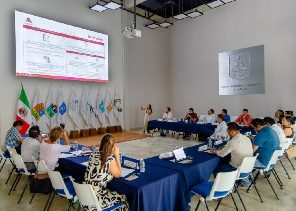 Encabeza Gobierno de Tulum primera mesa de consulta para actualizar la tabla de valores catastrales 2027
