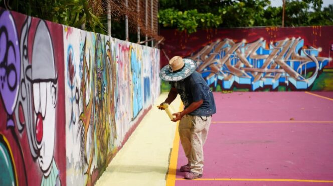 Chacón anuncia rehabilitación del Parque DIF y supervisa mejoras en la cancha de fútbol rápido